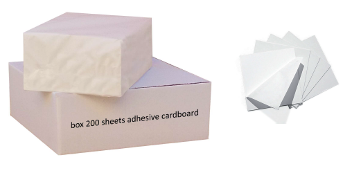 Box 200 sheets adhesive cardboard